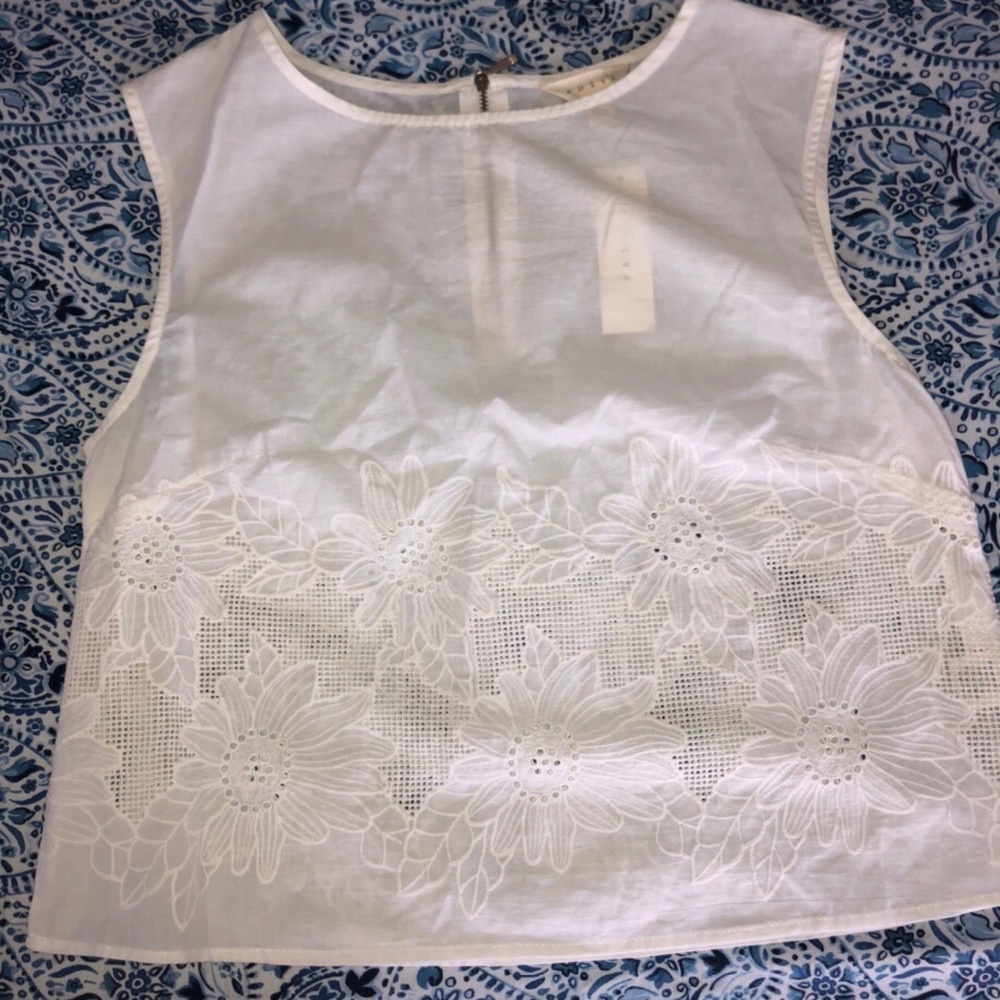 White Adiva Tank Top